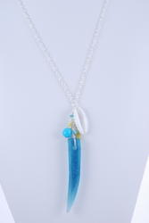 Glass Tusk Necklace