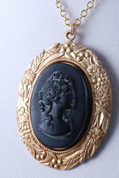 \#6 Antique cameo style necklace.