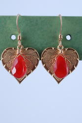 Vivid Carnelian Earrings
