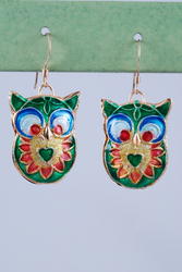 Primary Owl Earrings