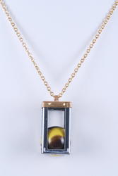Caged Glass Necklace