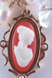 Framed Cameo Necklace
