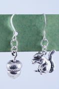 Munching Squirrel Earrings