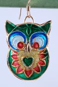 Primary Owl Earrings