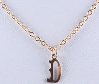 Initial Necklace-Gothic