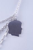 Silhouette and Chains Necklace