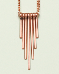 Copper Obelisk Necklace