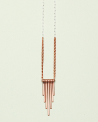Copper Obelisk Necklace
