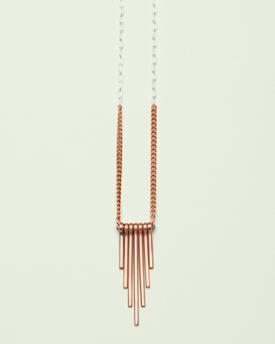 Copper Obelisk Necklace
